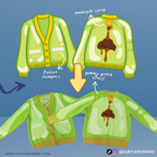 PREORDER: Gummi Gator Cardigan SUBTLE SCREENZ