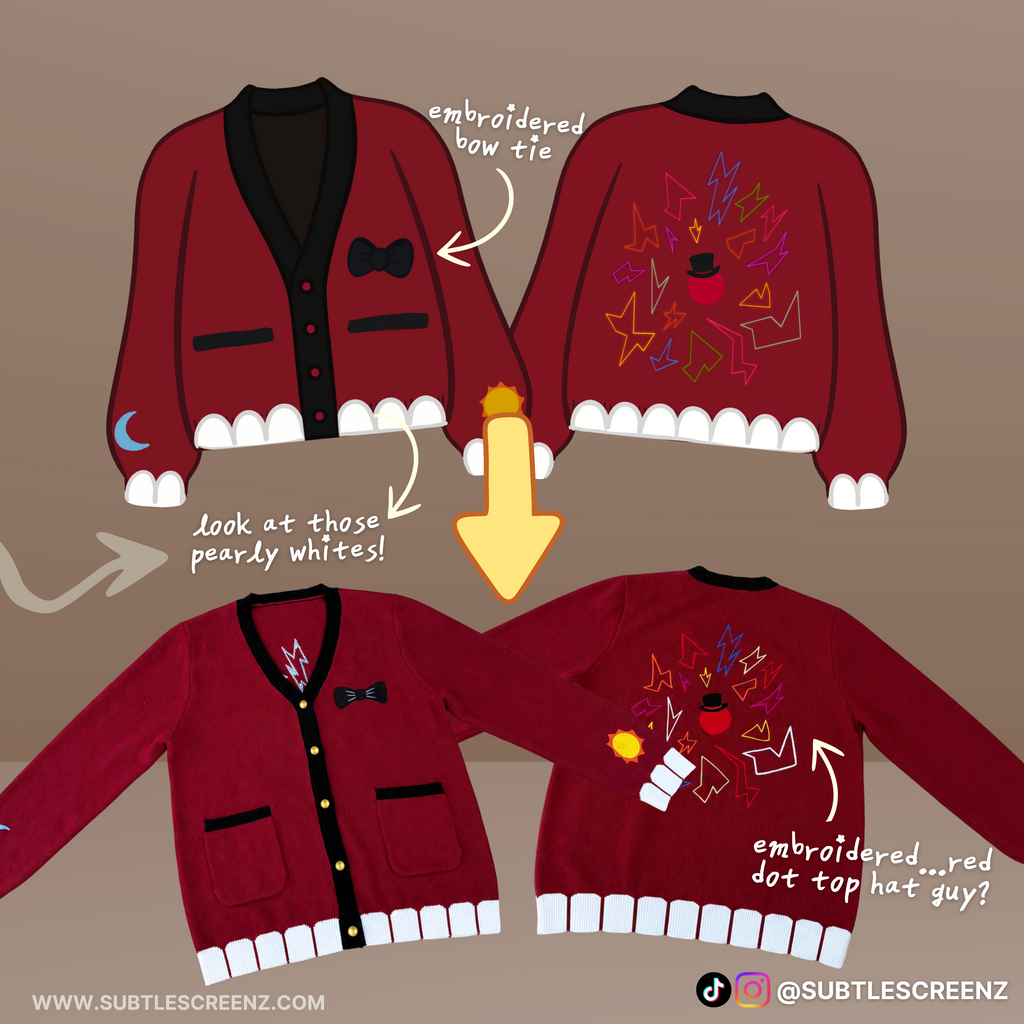 PREORDER: Sma.i.le Bones Cardigan SUBTLE SCREENZ