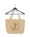 Large Jasmine Dragon organic tote bag SUBTLE SCREENZ