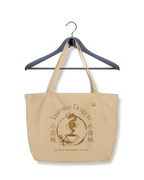 Large Jasmine Dragon organic tote bag SUBTLE SCREENZ