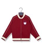 Color Block Raglan Sleeve Zip Track Jacket ODMPOD