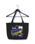 Large organic tote bag SUBTLE SCREENZ