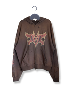 Pit Vightor “Violet Arcane” Distressed Full Zip Hoodie SUBTLE SCREENZ