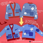 PREORDER: RaggyDoll Cardigan SUBTLE SCREENZ