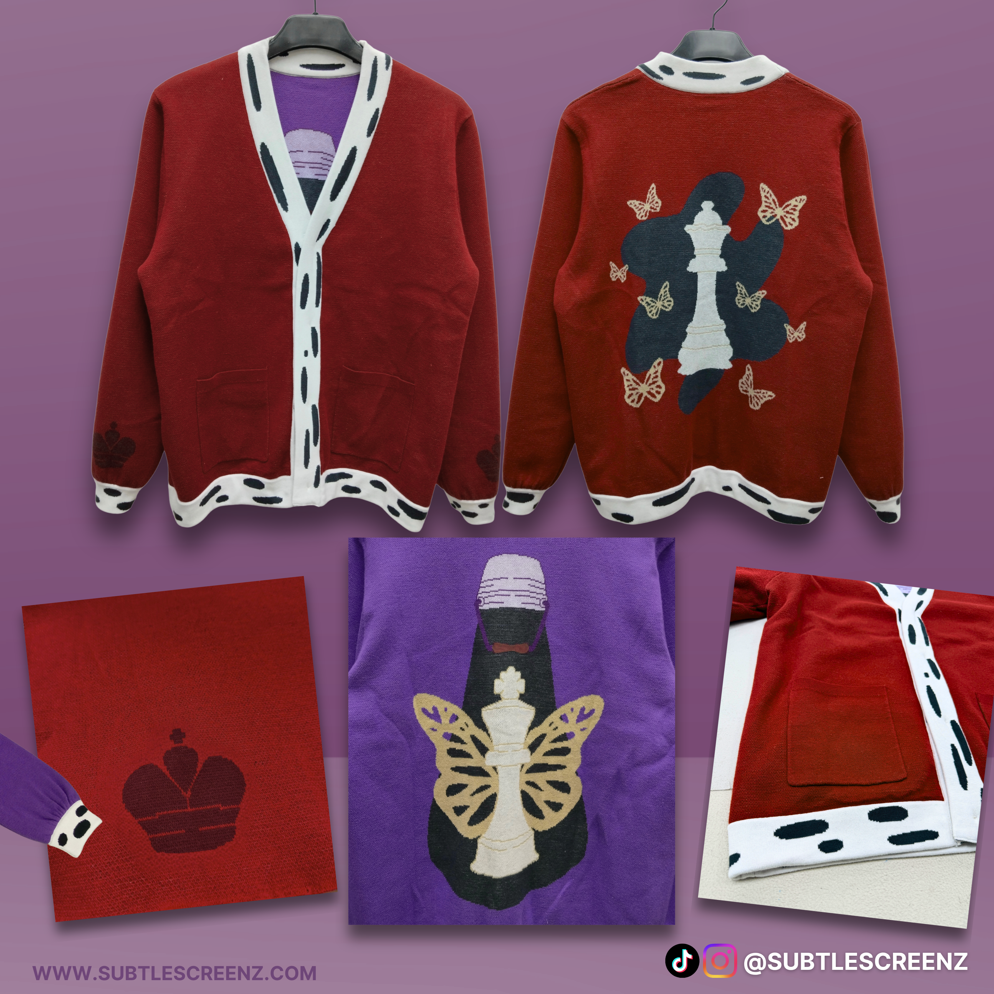 PREORDER: Royal Piece Cardigan SUBTLE SCREENZ