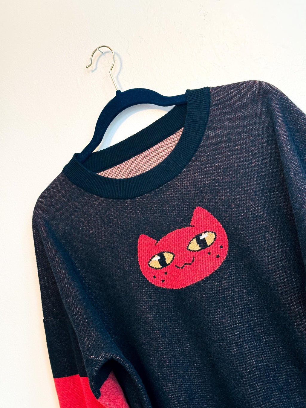 Knitted Night-O-Kitty Sweater Knitwise