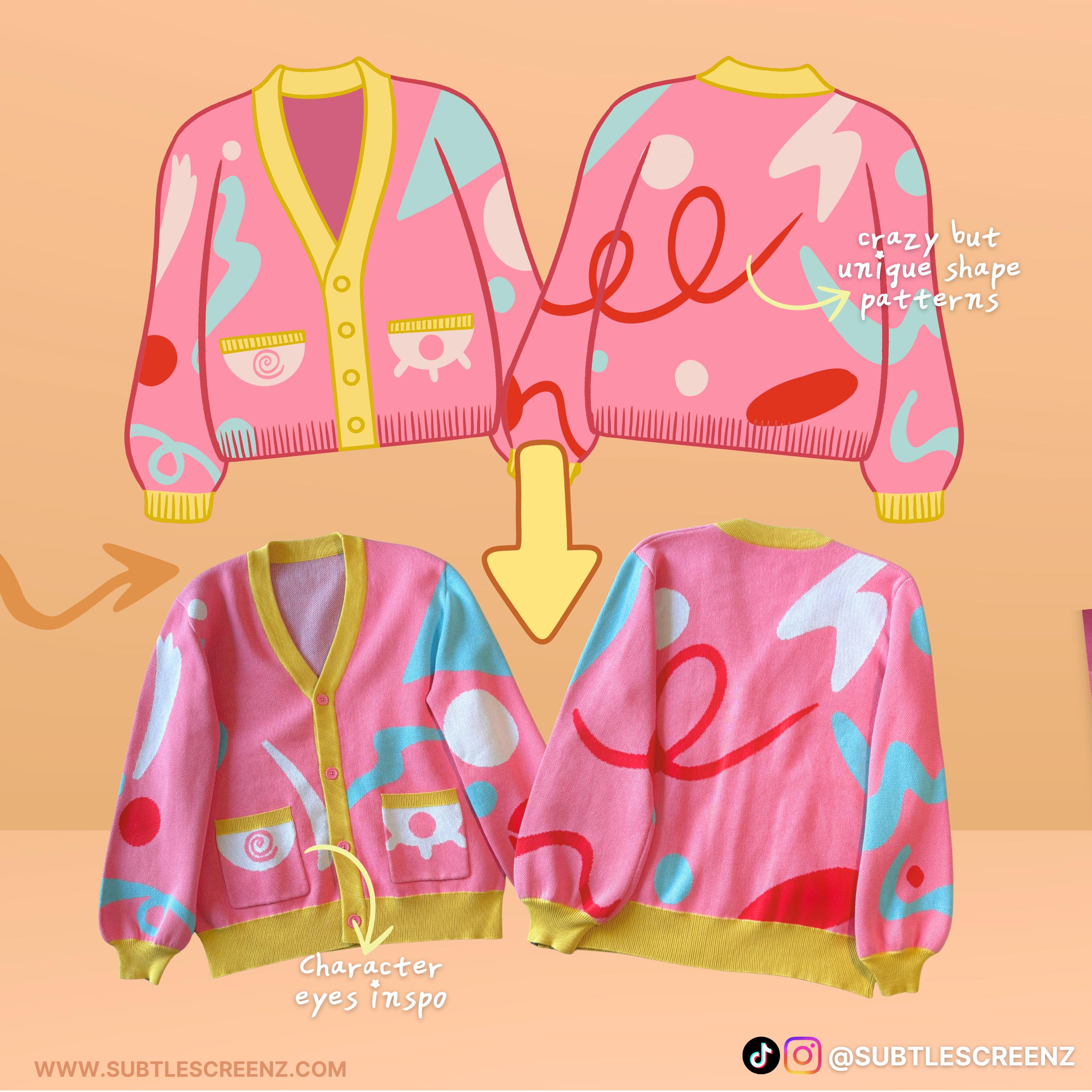 PREORDER: Zoo-Zoo Cardigan SCREENZ STITCH