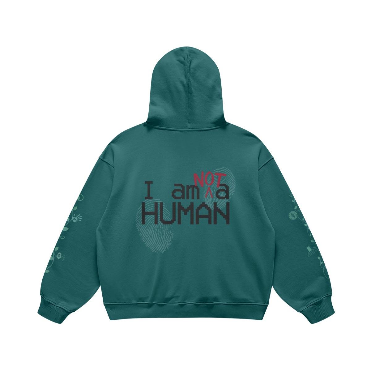 The 12 Ends Oversized Hoodie | “Not a Human” Edition Horror Games SUBTLE SCREENZ