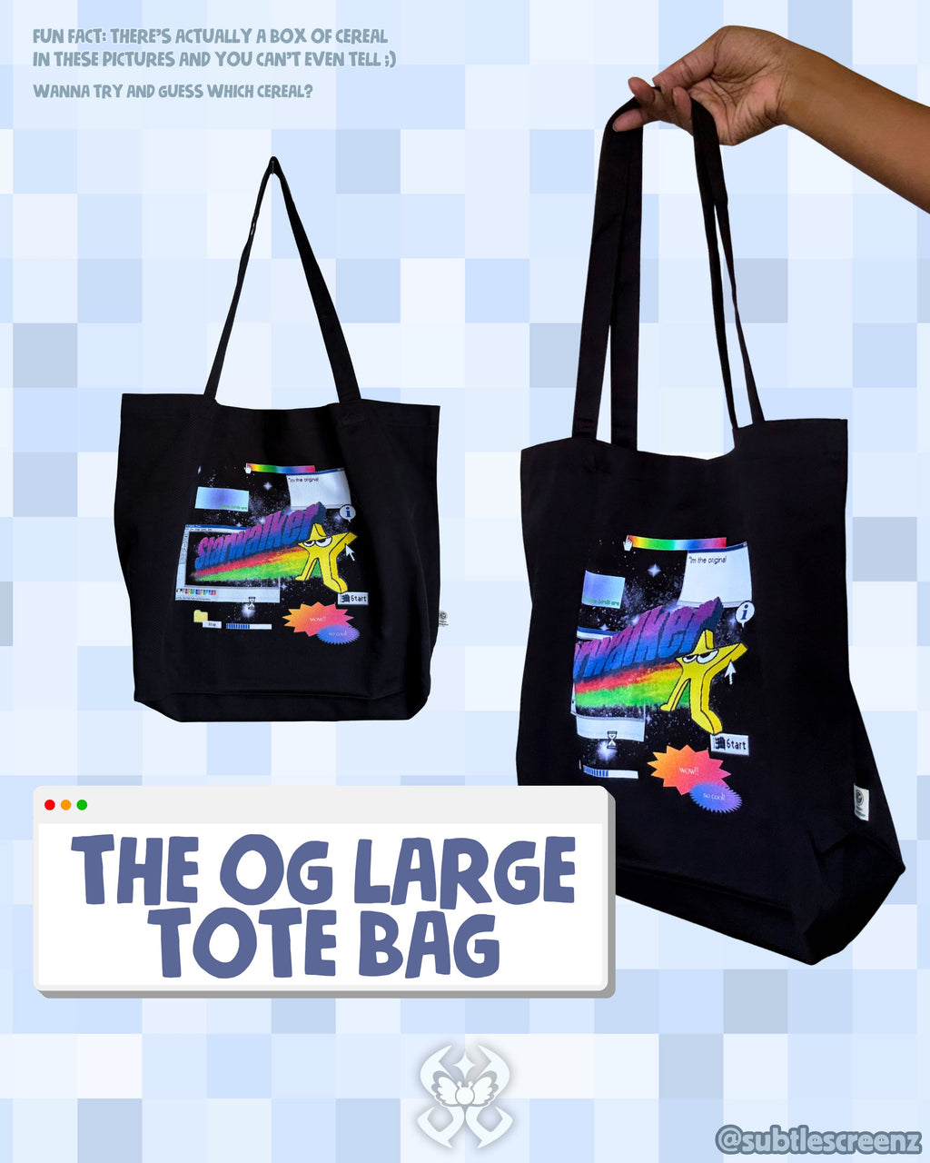 The OG Large Tote Bag SUBTLE SCREENZ